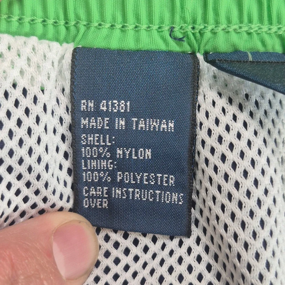 Polo Ralph Lauren Swim Trunks Mens XXL Navy Blue Green Pony Mesh Lined Short